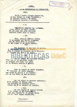 Himno a la Universidad de Concepción / Rosicler