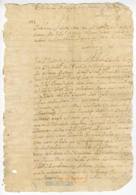 Carta de1 de marzo de 1779.