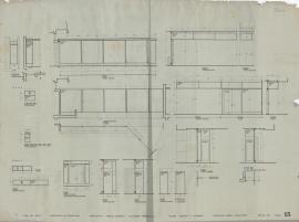 Plano de puertas y ventanas de la Casa del Arte José Clemente Orozco.