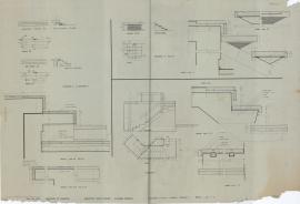Plano de las escaleras número 5, 6, 7 y 9 de la Casa del Arte José Clemente Orozco.