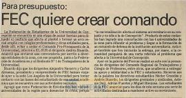 FEC quiere crear comando