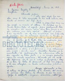 Carta de H. Gouët al Dr. Ignacio González G.