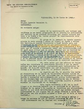 Carta de don J. Vizcarra C. a don Ignacio González G.
