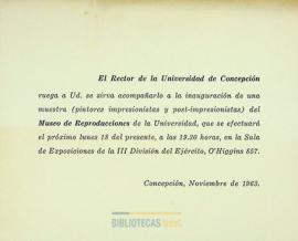 Inauguración de una muestra del Museo de Reproducciones de la Universidad de Concepción
