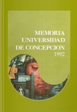 Memoria de la Universidad de Concepción correspondiente al año 1992.