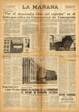 "Por el desarollo libre del espíritu" es el lema de la Universidad de Concepción.
