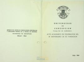 Acto académico en celebración del 10° aniversario de la fundación de la Facultad de  Agronomía de...