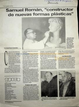 Samuel Román : "Constructor de nuevas formas plásticas / Sergio Ramón Fuentealba.