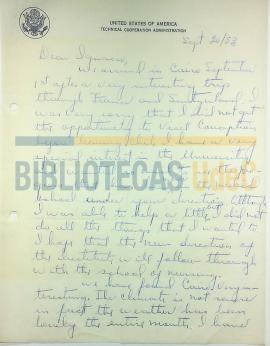 Carta de [Theodore Gandy]  a Ignacio.